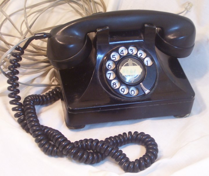 Vintage Rotary Dial Telephone from 1940 Vintage Rotary Dial Telephone from 1940